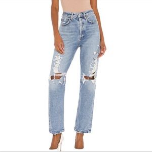 AGOLDE 90’S MID RISE LOOSE FIT JEANS IN MAJOR